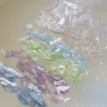 星砂風薄貝殻ネイルアート装飾品【立体的で不規則なデザイン】