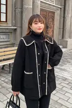 極上の柔らかさの粒状フリースコート【冬用・ゆったり・ラムウール・春先にぴったり】
