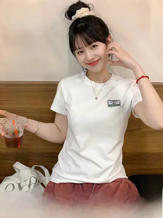 夏用 吸水速乾Tシャツ【女性用・ラウンドネック・通気性・カジュアル】