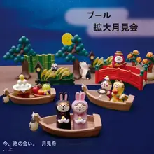 デスクトップ飾り用の猫デザインオブジェ【和風・中秋節向け・雑貨】
