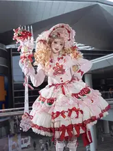 大きなストロベリーフォーク【六芒星デザイン・ロリータ風・可愛い撮影用】
