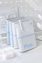 手帳 システム手帳 プランナー 日記帳 ミニ ポケットサイズ シンプル インスタ映え メモ帳 「Planwith」