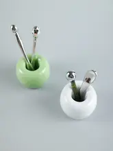 化粧品用 クリーム・アイクリーム収納ラック【陶器製・多用途・固定器付き】