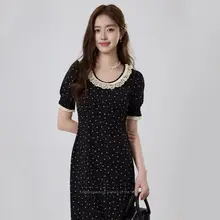 洗練されたデザイン！フラワープリントの夏用ロングドレス【エレガント・シフォン風・袖なし】