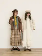 秋季の新作！レトロ風刺繍付きラウンドカラーのゆったり外套【カジュアル・女性用】（セットアップ対応）