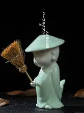 新中式デザイン！陶製小和尚香立て【可愛いディスプレイ用・インテリアアクセサリー】