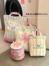 おしゃれな衣類収納バッグ【ハンギング式・洗面所用・便利な収納アイテム】（セットアップ対応）