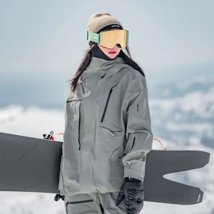 Ants Pro 男女兼用 スキーウェア【アウトドア用・硬い外殻・プロ仕様・グリーン】
