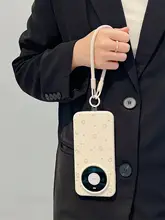 可愛いドット柄ミッフィーウサギデザインのスマホケース【液体シリコン・防摔・ハングストラップ対応】