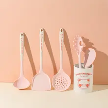 川島屋＆lulu共演 シリコン製フライ返し＆スプーン・お玉・ストレーナー 厨房用具セット