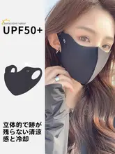 高性能UVカットマスク【黒・立体デザイン・通気性・女性用】