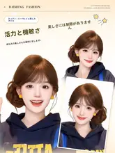龍髭風ローハンギ頭用ウィッグ【仿真毛・ボリュームアップ・古風スタイル】