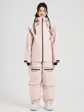 防風防水の滑雪服【男女兼用・プロフェッショナル・ゆったりシルエット】（セットアップ対応）