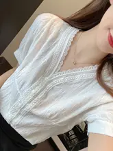 爽やかな印象！バルーンスリーブのホワイトシャツ【女性用・夏向け・スリムフィット】