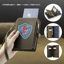 高級レザー製パスポートケース【カードポケット付き・防盗機能】