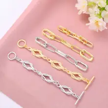 18金コーティングパールネックレス用延長チェーン【DIY対応・汎用コネクター】
