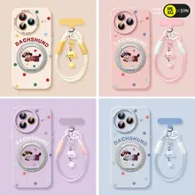ISIDO かわいいドット柄の犬デザインスマホケース【シリコン製・Xiaomi Civiシリーズ対応・全面保護・女性向け】