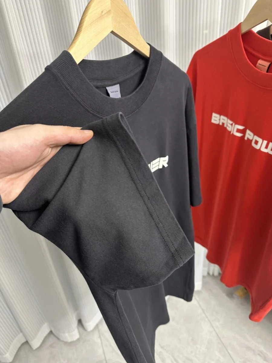 夏用メンズカジュアルTシャツ10枚セット ピチピチ ロゴプリント レトロデザイン
