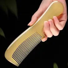 極上の柔らかさの大きな牛筋製ヘアマッサージブラシ【防静電・長髪用】