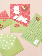 韓流 レターセット 猫柄 かわいい 日常 おしゃれ 感謝 ラブレター 「monolike」