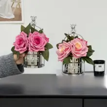 手触り良く保湿効果のあるローズ造花【高級感溢れるインテリア・リビングやダイニング用】