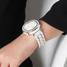 Huawei GT5 / GT4 / GT3用 陶器製 レディース腕時計バンド【42/41mm・ホワイト・スポーツ・スマートウォッチ用】