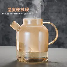 耐熱ガラス製 冷水ポット＆ティーポットセット【高温耐性・防爆・おしゃれな家庭用】