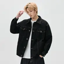 デニムジャケット メンズ カップル アメカジ ヴィンテージ ワーク 折襟 きれいめ 上品 シンプル 春 秋 「ALLIN」