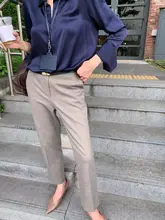 快適なストレートパンツ【秋用・細身・カジュアル】（セットアップ対応）