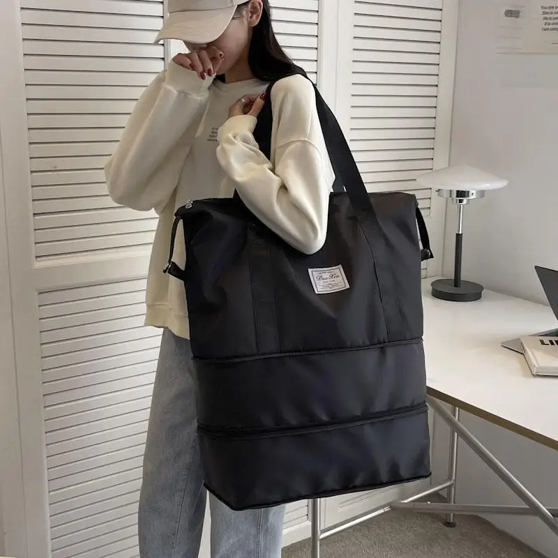 1泊2日出張荷物女性向け：大容量オックスフォード布製旅行バッグの実用性と軽量化戦略