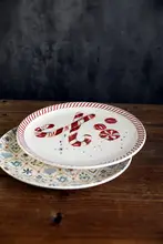 特大33cm 点心用丸皿【家用・創造的デザイン・装飾用】