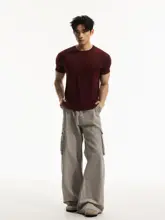 極上の柔らかさのアイスシルクTシャツ【ショルダーライン・半袖・アメリカンカジュアルスタイル】