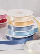 1.3cm二面スatinリボン【DIY・結婚式用・ギフトラッピング・花束用・ポリエステル製】