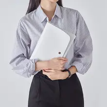 シンプルなレザーiPad用クラッチバッグ【A4ファイル収納対応】