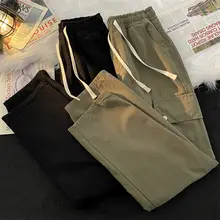 カジュアルなデザインのワイドレッグチノパンツ【大きなポケット・フィット・コットン素材】