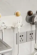 穴あけ不要の電源タップ固定フック【キッチン用・粘着式・充電器収納】