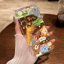 サムスンS26用スマホケース【透明・動物デザイン・全包タイプ・柔らかい素材・耐衝撃性】