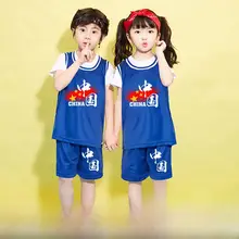 子供用 バスケットボールウェアセット【男女兼用・夏用・チュニックデザイン】