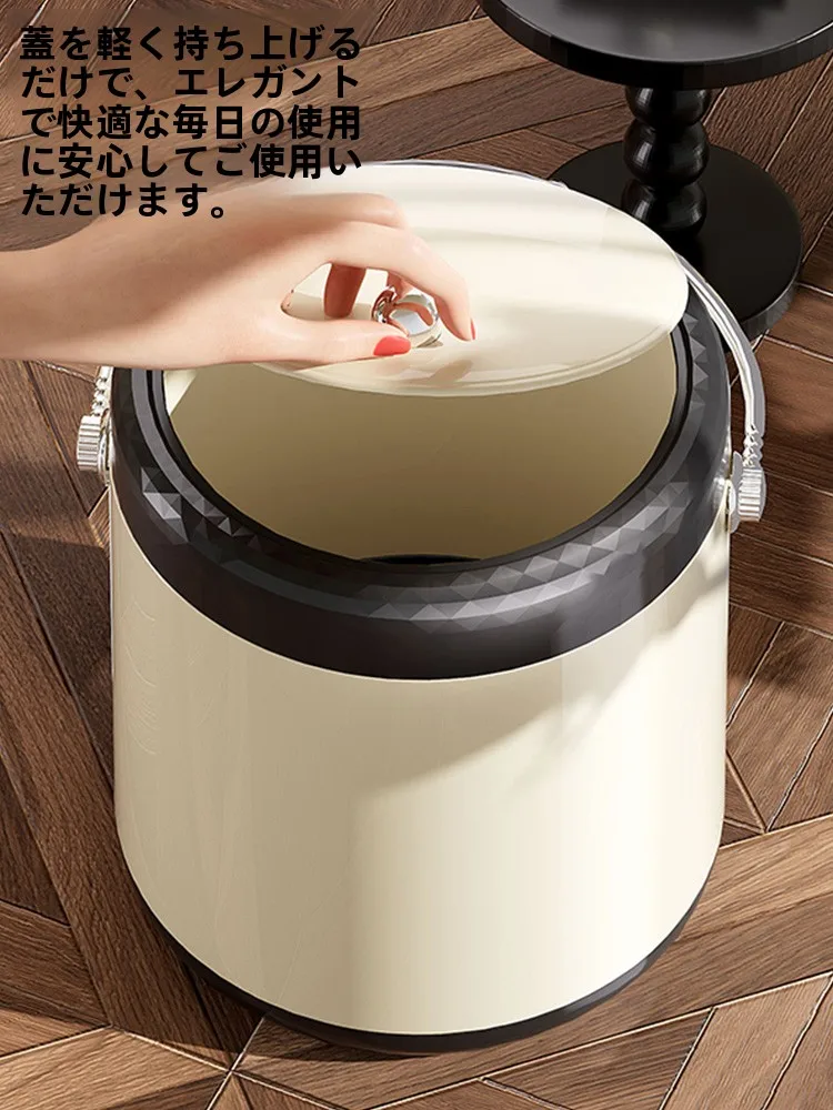 キッチン卓上ゴミ箱の選び方：高級感あふれる蓋付き12Lゴミ箱の実用性と設計分析