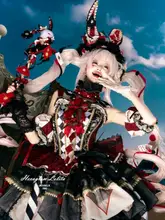 コスプレ ス  テッキ うさ耳 六芒星 ロリータ サー マジシャン ハンドメイド 黒 白 赤
