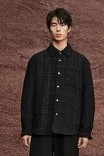 肌理のあるジャケット【小香風・メンズ・秋用】