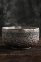 大号粗陶茶洗【手作り・日本式・ハンマーテクスチャ】