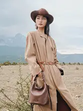 真皮製 レディースショルダーバッグ【大容量・バケツ型・カジュアルスタイル】