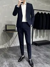 シンプルカジュアルなメンズブレザー【フォーマル・韓国スタイル・結婚式対応】