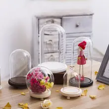 ハーバリウム用ガラスドームケース【DIY・ドライフラワー装飾・透明防塵カバー】