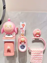 子供用マグネット吸着口内洗浄カップ【壁掛け収納セット・かわいいデザイン・歯ブラシ・歯磨き粉ホルダー付き】