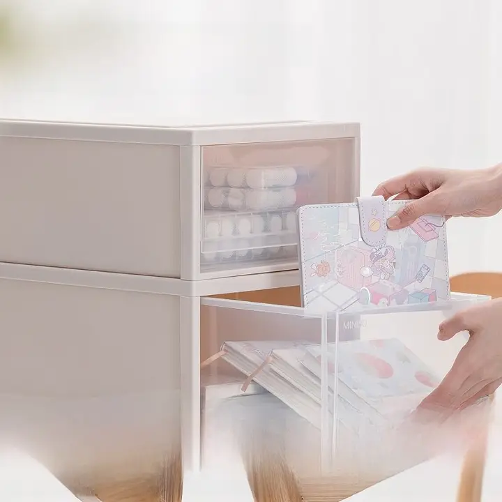 引き出しケース 収納ボックス 組み合わせ式 衣装ケース 小物収納 多目的 「MINISO」
