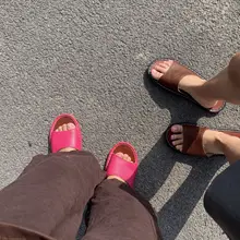 本革製スリッパ【脱臭機能・室内用・柔らかい厚底・男女兼用】