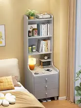 ベッドサイドキャビネット 超狭い 小型 寝室 小さいユニット 高さを増した 収納 キャビネット 書棚