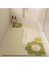 浴室用 シリコン製防滑マット【洗面所・穴あきデザイン・水切りタイプ】